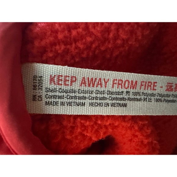 FP Movement Free People Hit The Slopes Fleece Pullover Sz L Snap Front Red Boxy - Picture 11 of 12